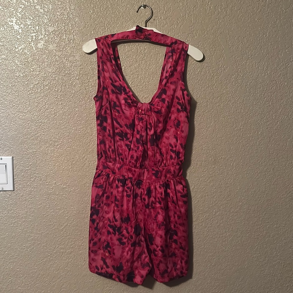 Apollo pink colorful romper medium